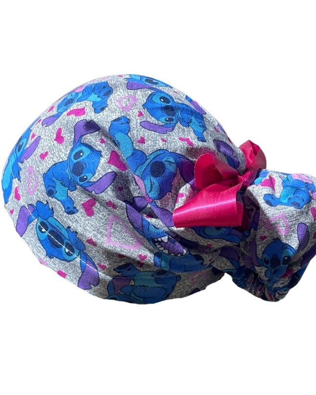 Gorro Medico Quirúrgico - Estampado - Stitch - Gris - Anti-sudor - Listones - Every Medical -  Dr. Gorrito