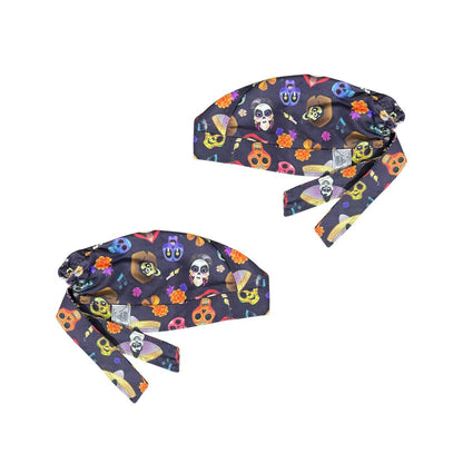 Gorro Medico Quirúrgico - Día De Muertos - Coco 2 - Negro