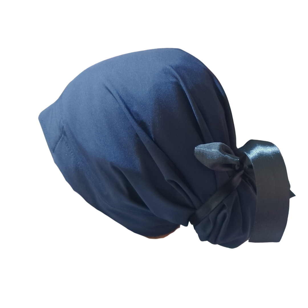 Gorro Quirúrgico AZUL MARINO Listones - Antisudor Unitalla