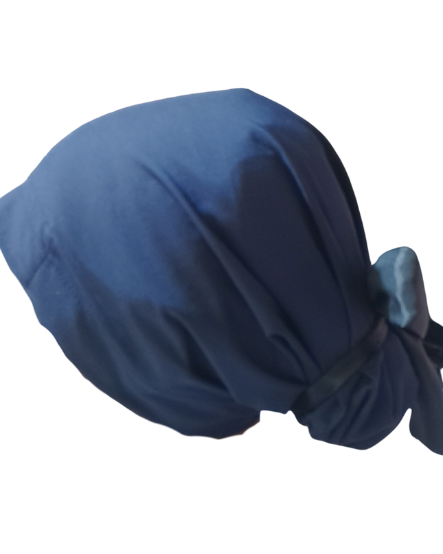 Gorro Quirúrgico AZUL MARINO Listones - Antisudor Unitalla