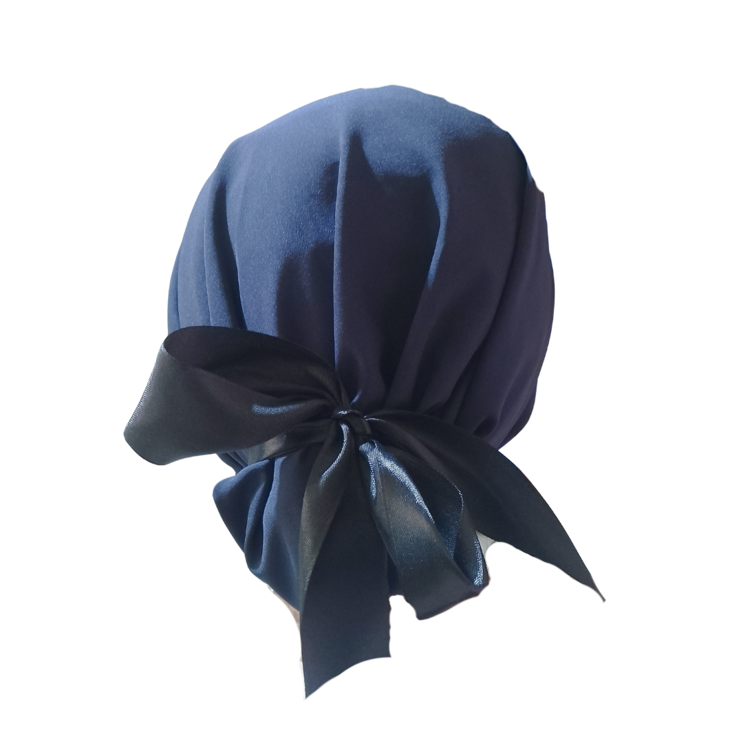 Gorro Quirúrgico AZUL MARINO Listones - Antisudor Unitalla
