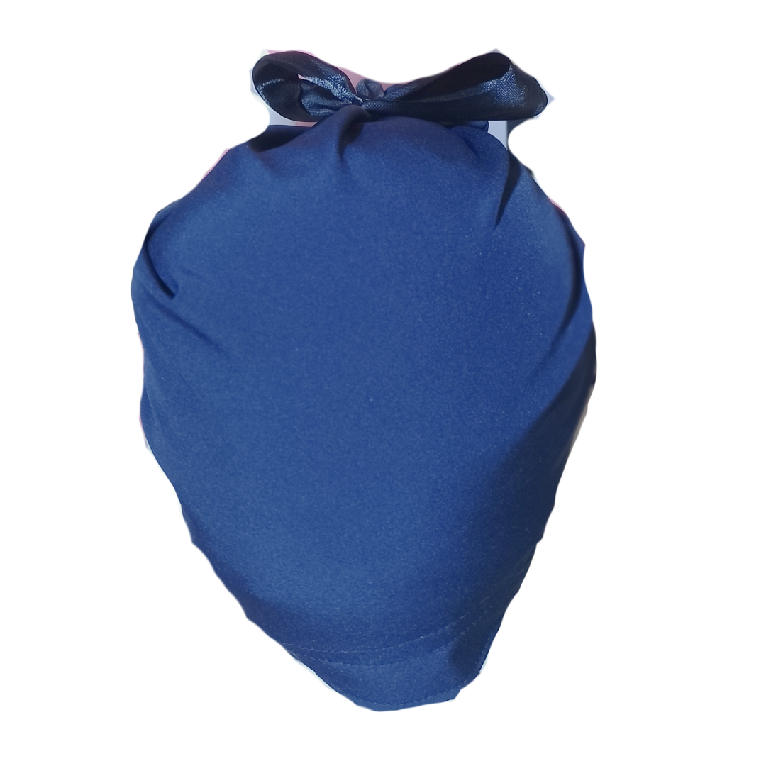 Gorro Quirúrgico AZUL MARINO Listones - Antisudor Unitalla