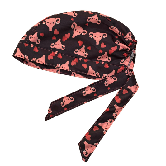 Gorro Quirúrgico - Estampado Útero - Gorrito Medico