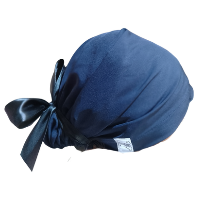 Gorro Quirúrgico AZUL MARINO Listones - Antisudor Unitalla