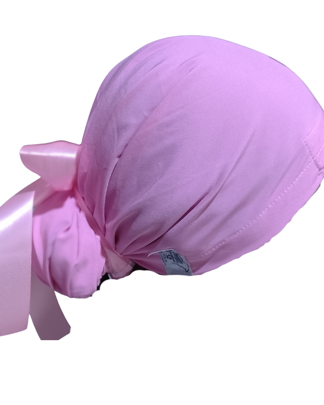 Gorro Quirúrgico ROSA PASTEL Listones - Antisudor Unitalla