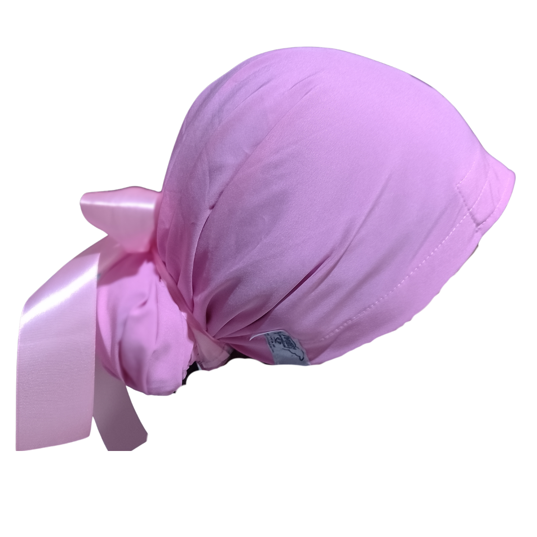Gorro Quirúrgico ROSA PASTEL Listones - Antisudor Unitalla