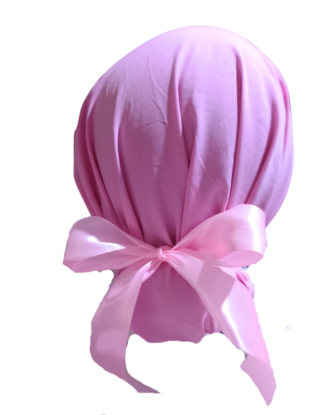 Gorro Quirúrgico ROSA PASTEL Listones - Antisudor Unitalla