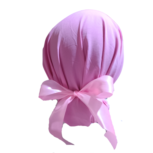 Gorro Quirúrgico ROSA PASTEL Listones - Antisudor Unitalla