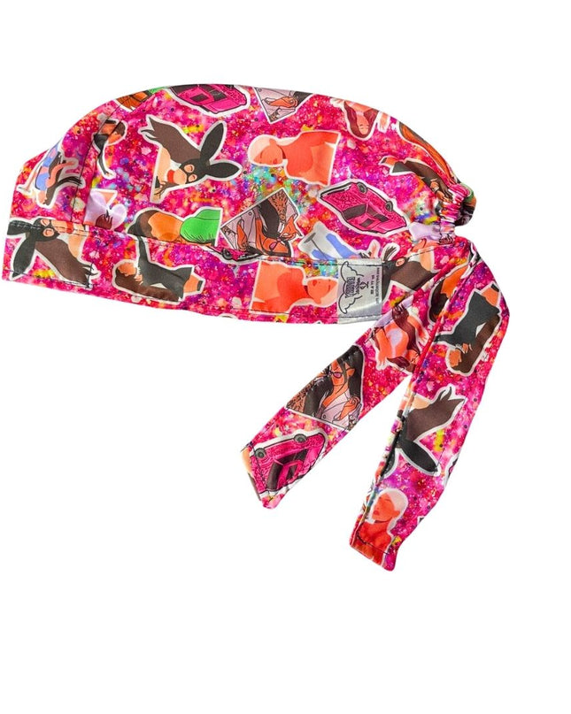Gorro Medico Quirúrgico - Estampado - Ariana Grande - Rosa