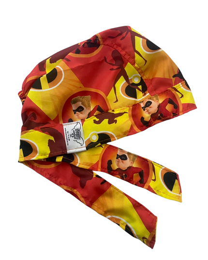 Gorro Medico Quirúrgico Super Heroes Los Increíbles Enfermer Naranja Unitalla