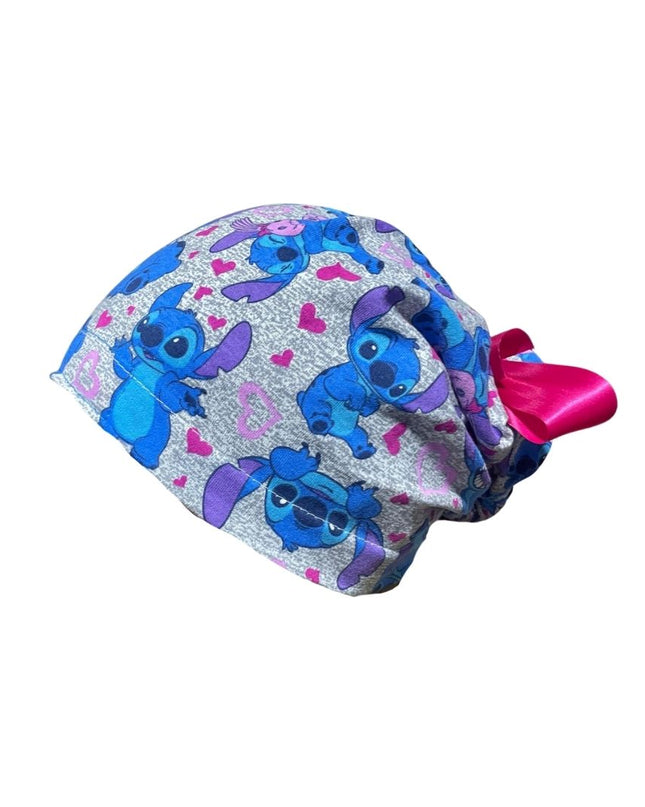 Gorro Medico Quirúrgico - Estampado - Stitch - Gris - Anti-sudor - Listones - Every Medical -  Dr. Gorrito