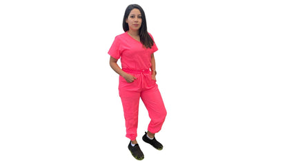 Uniforme Quirúrgico - Mujer - Rosa Fosforescente - Modelo Puebla