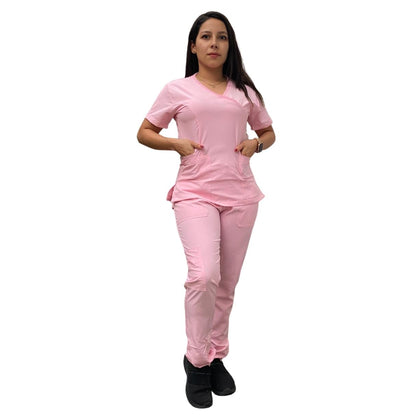 Uniforme Quirúrgico - Mujer - Rosa Pastel - Modelo Puebla