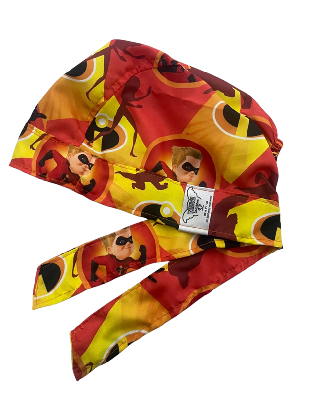 Gorro Medico Quirúrgico Super Heroes Los Increíbles Enfermer Naranja Unitalla
