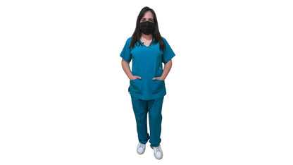 Uniforme Quirúrgico - Mujer - Verde Petroleo - Modelo Puebla
