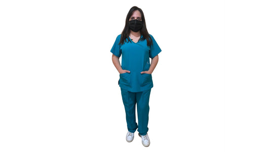 Uniforme Quirúrgico - Mujer - Verde Petroleo - Modelo Puebla