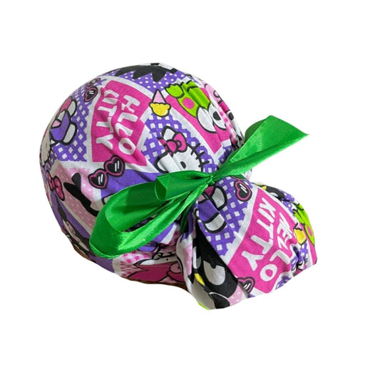 Gorro Quirúrgico Medico - Hello Kitty - Rosa - Listón - Colores