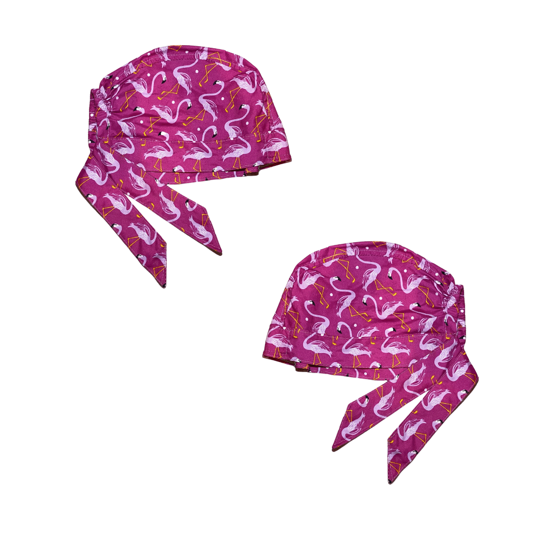 Gorro Medico Quirúrgico Flamingos Antifluidos Antisudor