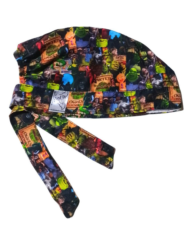 Gorro Medicoquirúrgico Enfer Shrek Burro Fiona Gato Con Botas - Cafe