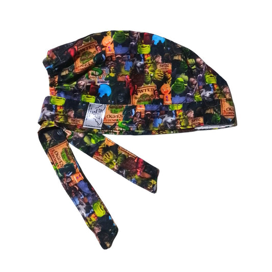 Gorro Medicoquirúrgico Enfer Shrek Burro Fiona Gato Con Botas - Cafe