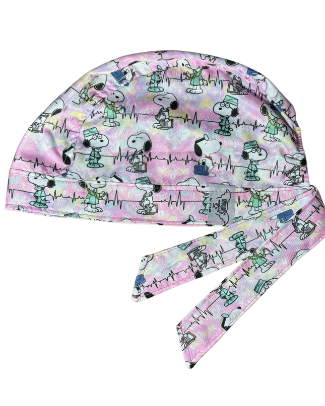 Gorro Medico Quirúrgico Enfermería Snoopy Ekg - Antifluidos - Every Medical -  Dr. Gorrito