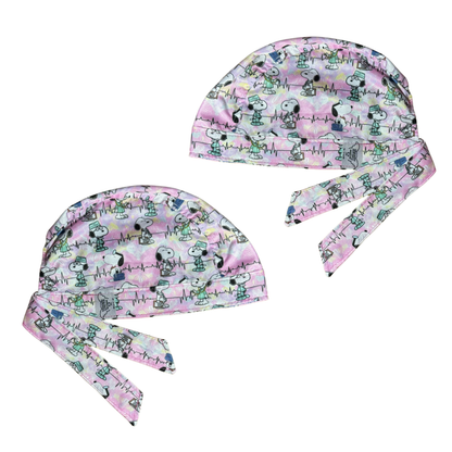 Gorro Medico Quirúrgico Enfermería Snoopy Ekg - Antifluidos - Every Medical -  Dr. Gorrito