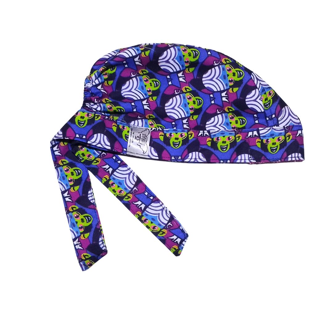 Gorro Medico Quirúrgico Mojo Jojo Las Chicas Super Poderosas - morado