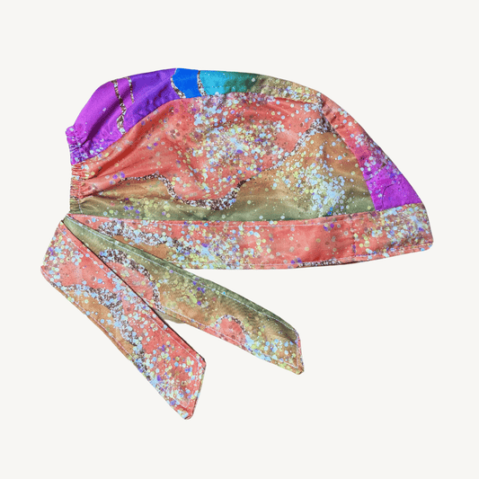 Gorro Quirúrgico Medico Enfermeria Marmol Colores Glitter