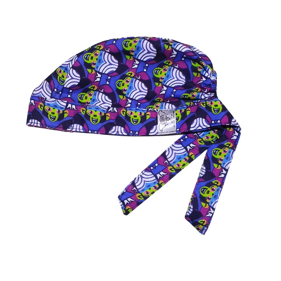 Gorro Medico Quirúrgico Mojo Jojo Las Chicas Super Poderosas - morado