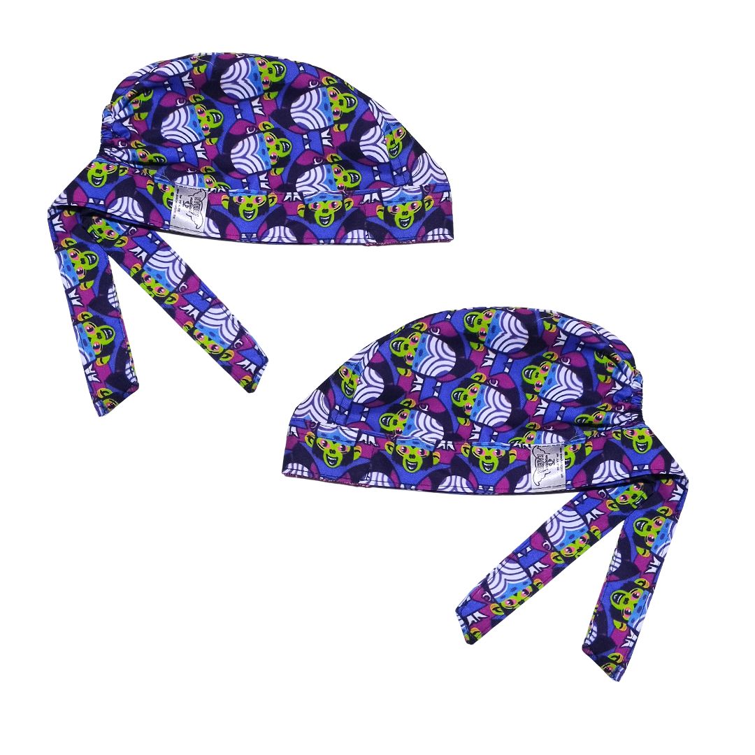 Gorro Medico Quirúrgico Mojo Jojo Las Chicas Super Poderosas - morado