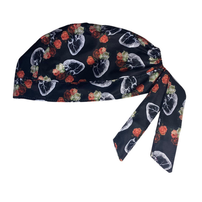 Gorro Quirúrgicomedico Corazon Anatomico Y Flores Antifluido