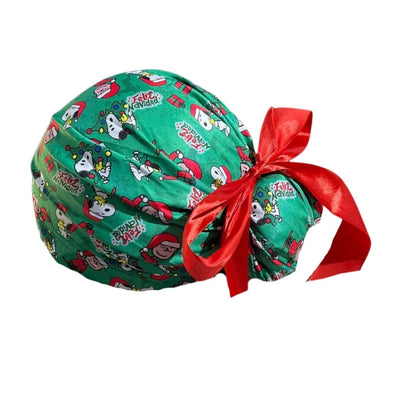 Gorro Quirúrgico Medico - Snoopy - Listón - Navidad 2