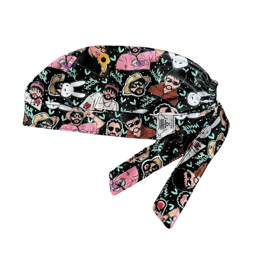 Gorro Quirúrgico - Estampado - Bad Bunny - Negro2
