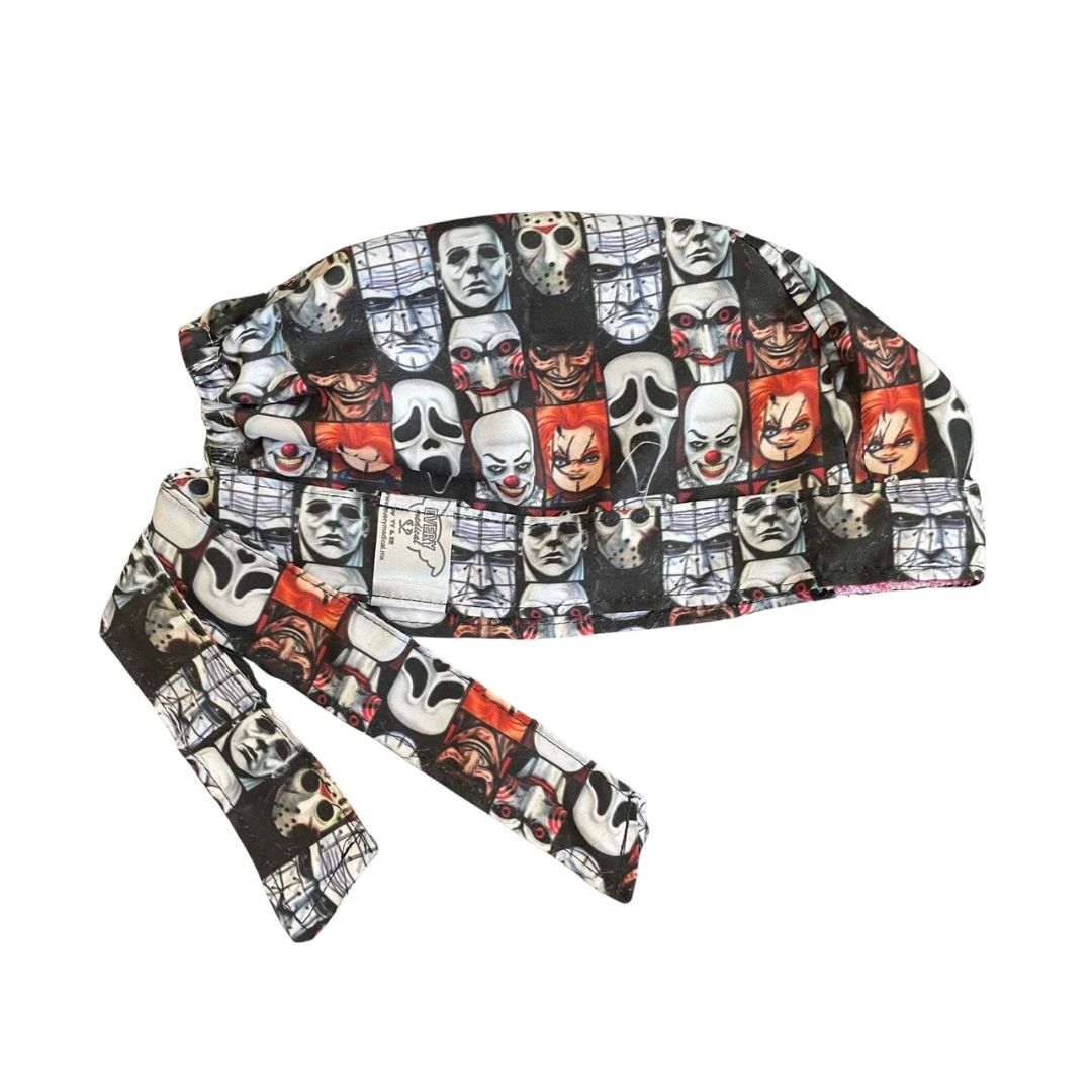 Gorro Quirúrgico - Personajes De Terror - Halloween - Negro 11