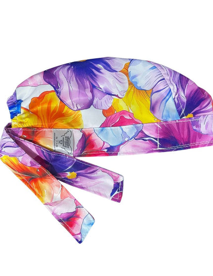 Gorro Medico Quirúrgico - Rosas - Flores - Lila
