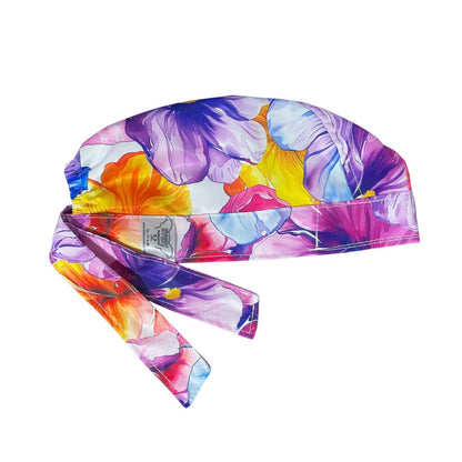 Gorro Medico Quirúrgico - Rosas - Flores - Lila