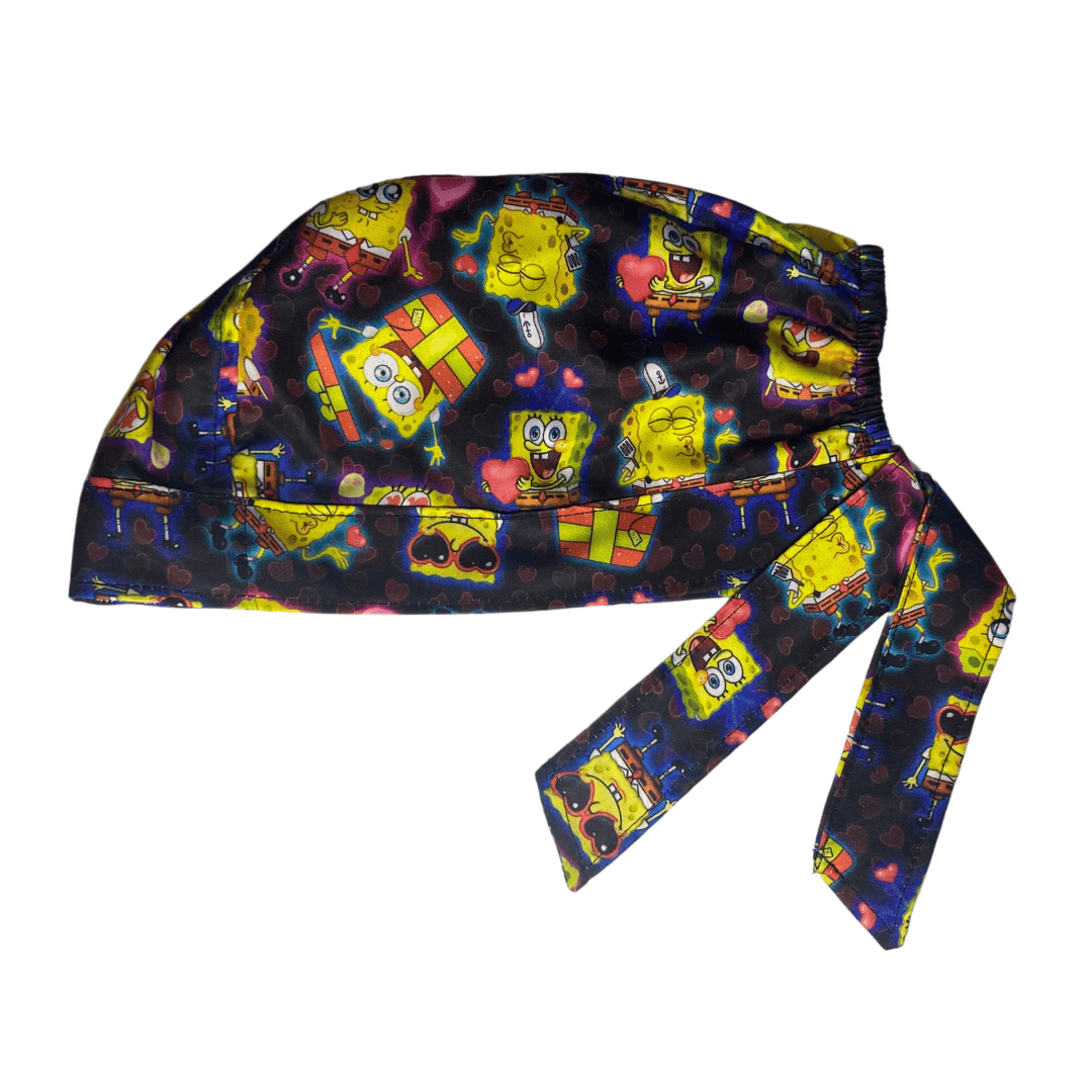 Gorro Quirúrgico Medico Bob Esponja -san Valentin Antifluido - Every Medical -  Dr. Gorrito