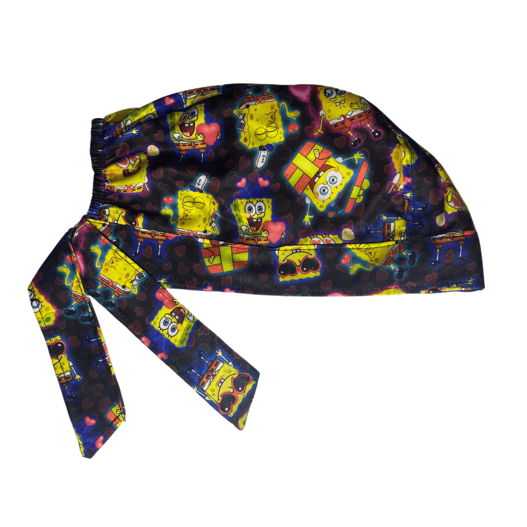 Gorro Quirúrgico Medico Bob Esponja -san Valentin Antifluido - Every Medical -  Dr. Gorrito