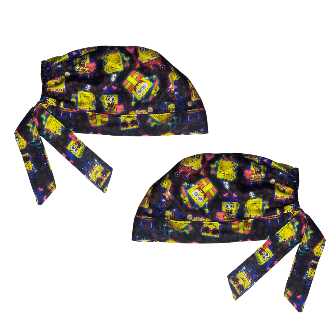 Gorro Quirúrgico Medico Bob Esponja -san Valentin Antifluido - Every Medical -  Dr. Gorrito