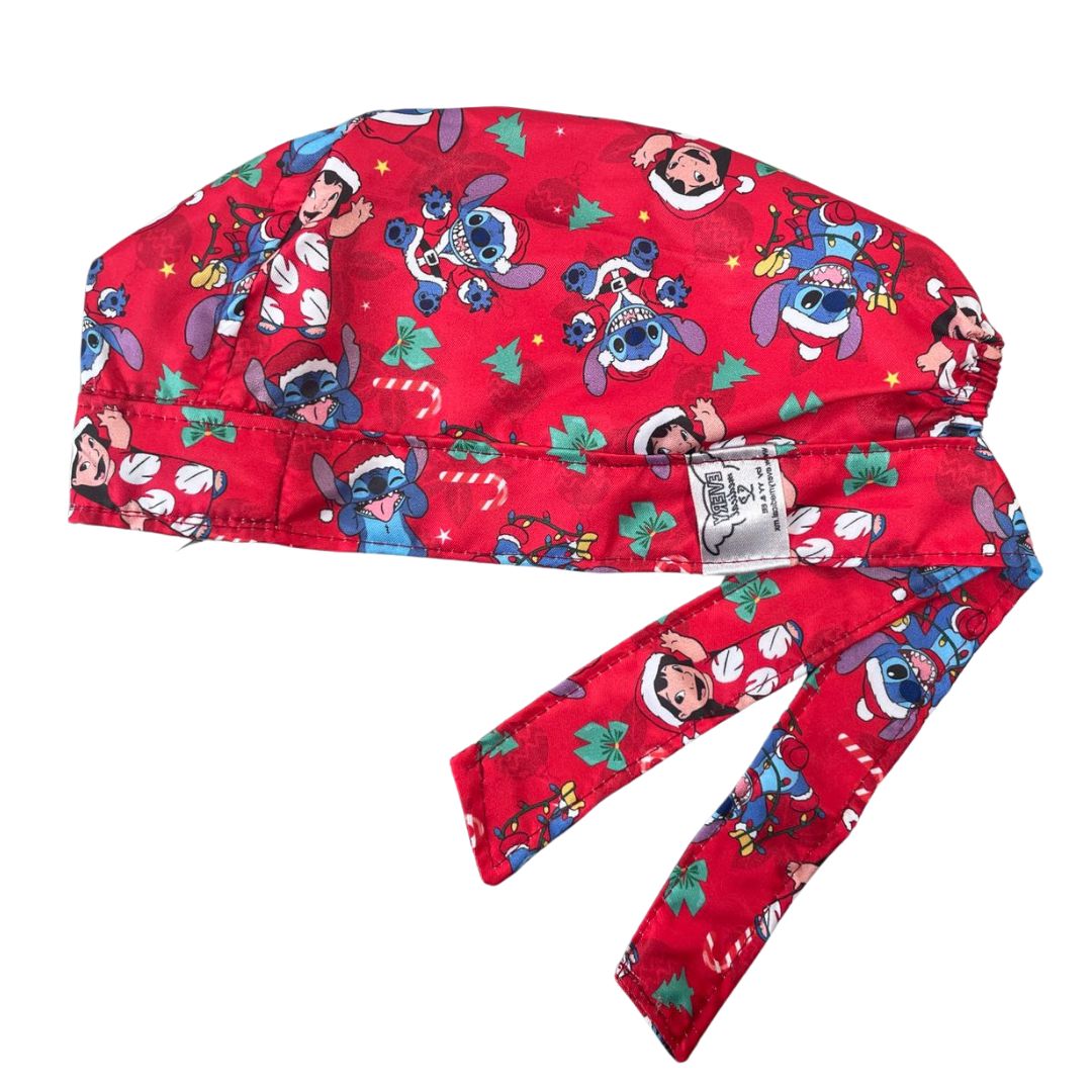 Gorro Quirúrgico - Estampado - Lilo Y Stitch - Navidad
