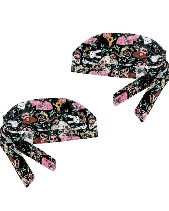Gorro Quirúrgico - Estampado - Bad Bunny - Negro2