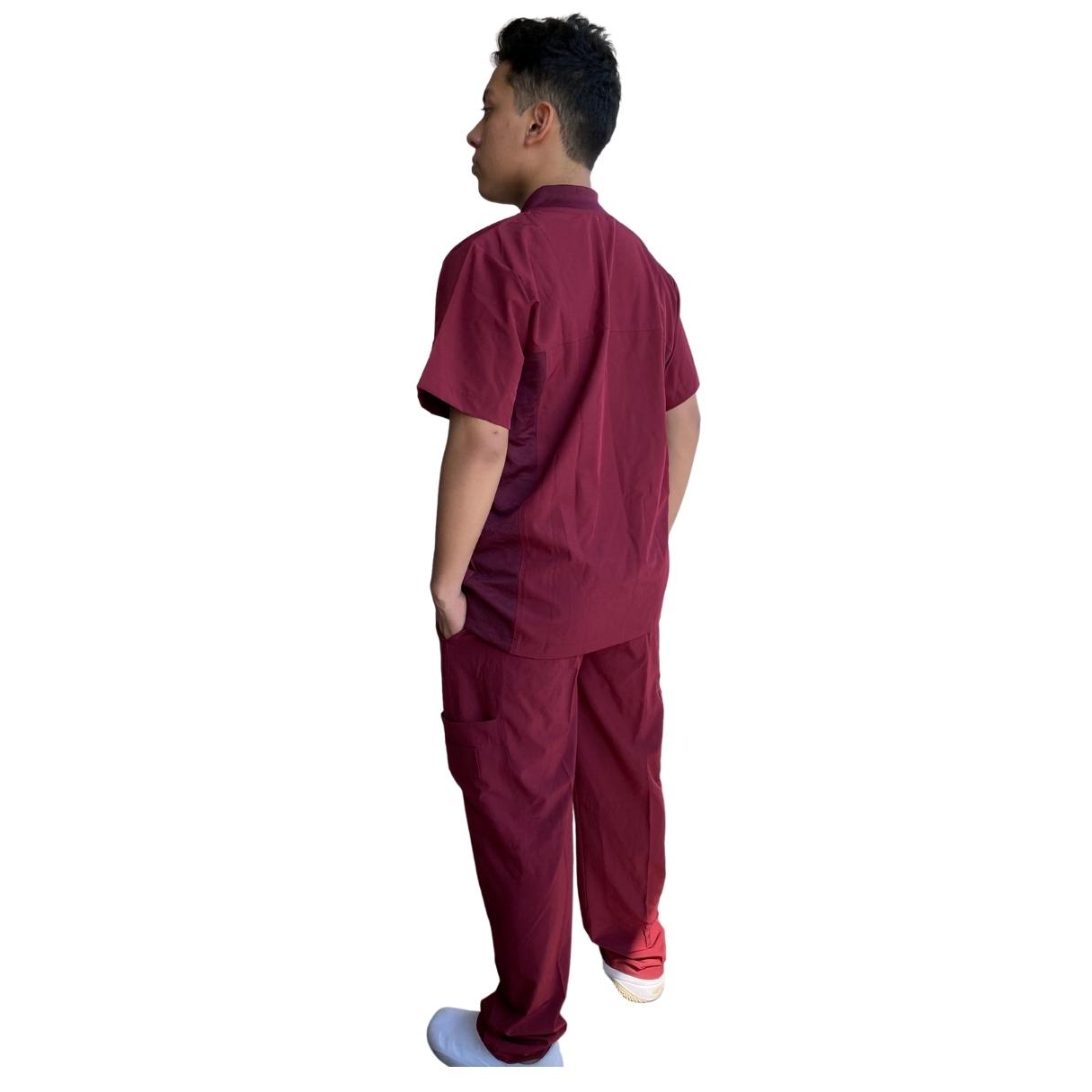 Uniforme Quirúrgico - Hombre - Rojo Vino - Modelo Puebla