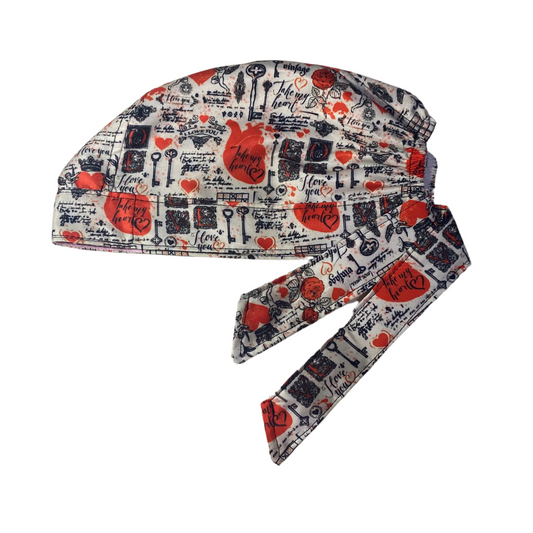 Gorro Quirúrgicomedico Corazón Poema San Valentin Antifluido