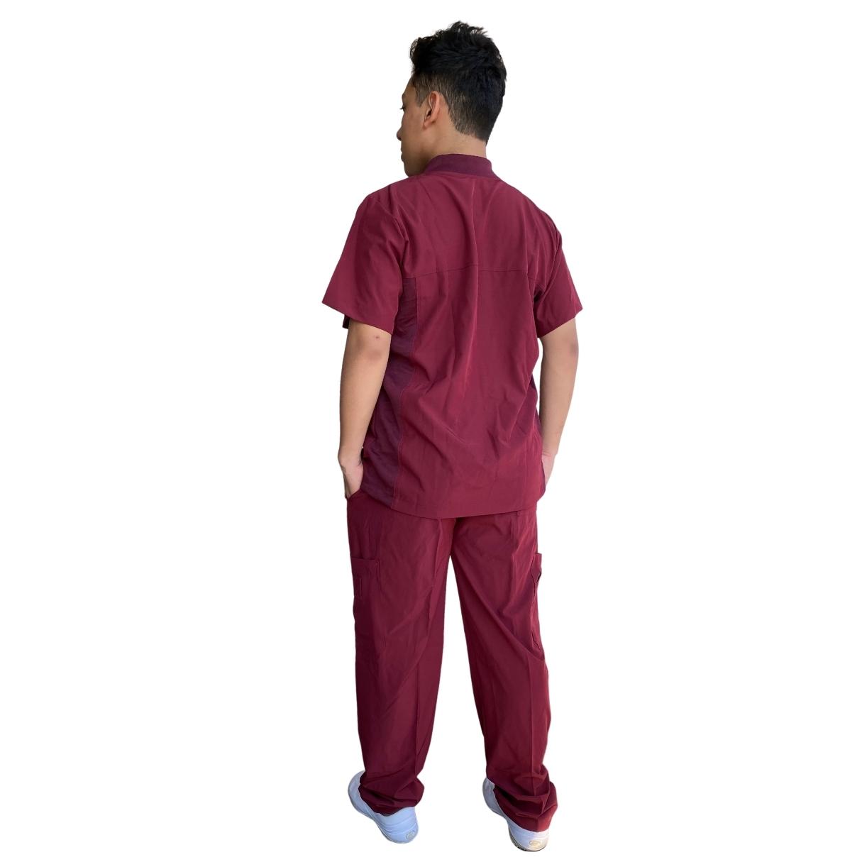 Uniforme Quirúrgico - Hombre - Rojo Vino - Modelo Puebla