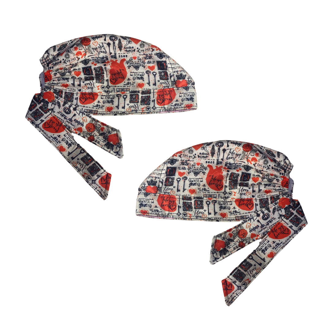 Gorro Quirúrgicomedico Corazón Poema San Valentin Antifluido