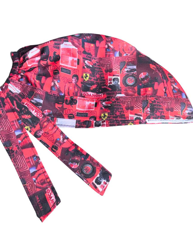Gorro Medico Quirúrgico - Enfermeria, Ferrari F1, Antisudor - leclerc