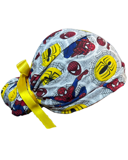 Gorro Medico Quirúrgico - Spider-Man 2 - Listones - Anti-sudor