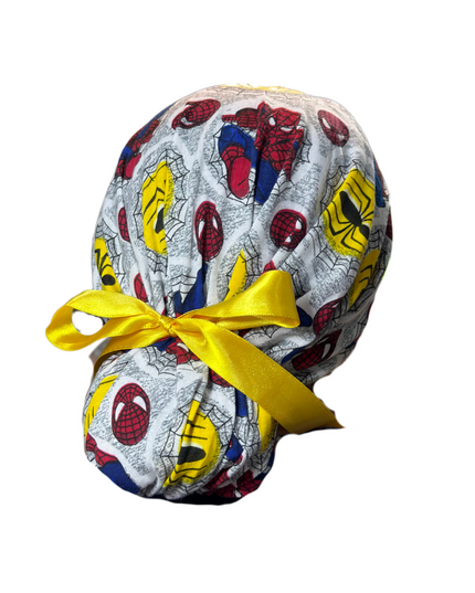 Gorro Medico Quirúrgico - Spider-Man 2 - Listones - Anti-sudor