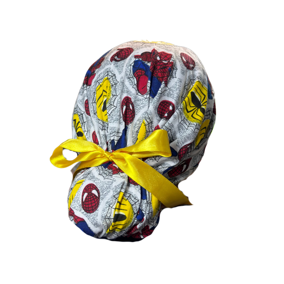 Gorro Medico Quirúrgico - Spider-Man 2 - Listones - Anti-sudor