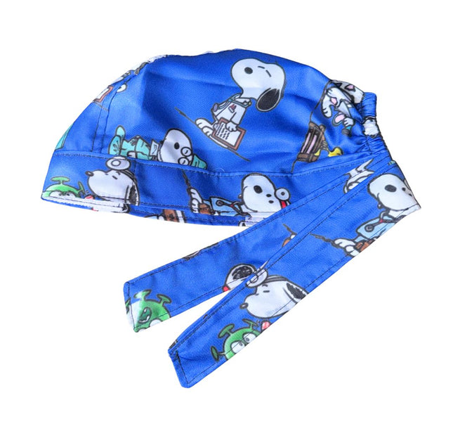 Gorro Quirúrgico Estampado Snoopy - Azul2